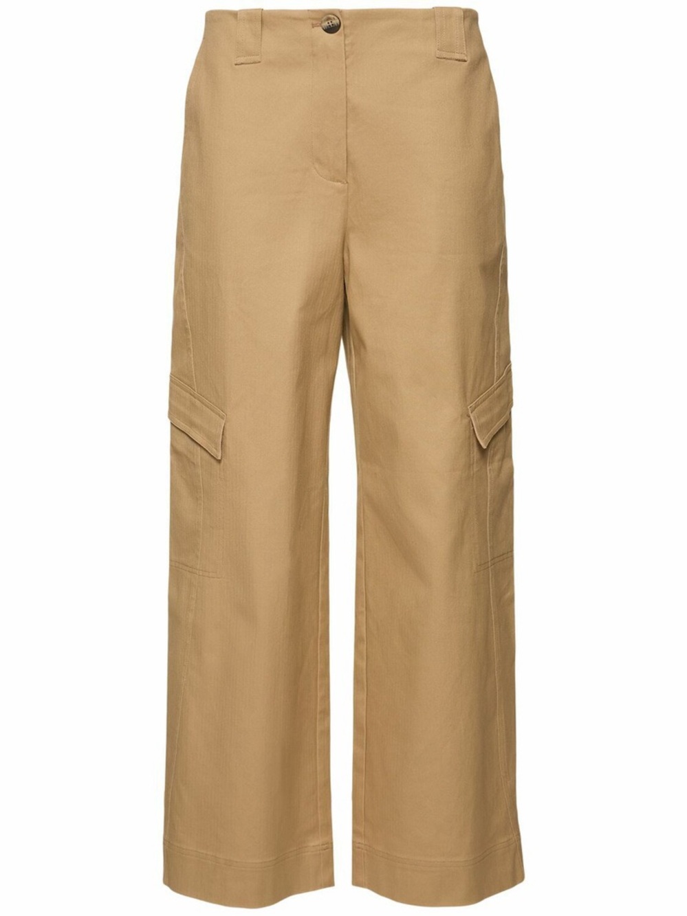 GANNI Herringbone Canvas Pants - Size 34